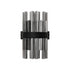 Kade Wall Light Satin Black - Smoked Glass